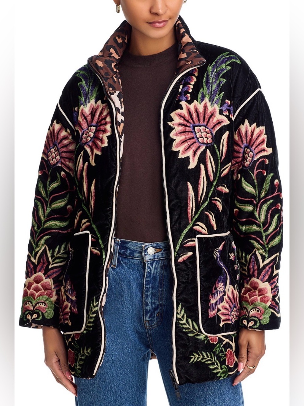FARM Rio Reversible Marvelous Garden Puffer Jacket - Picture 3 of 15